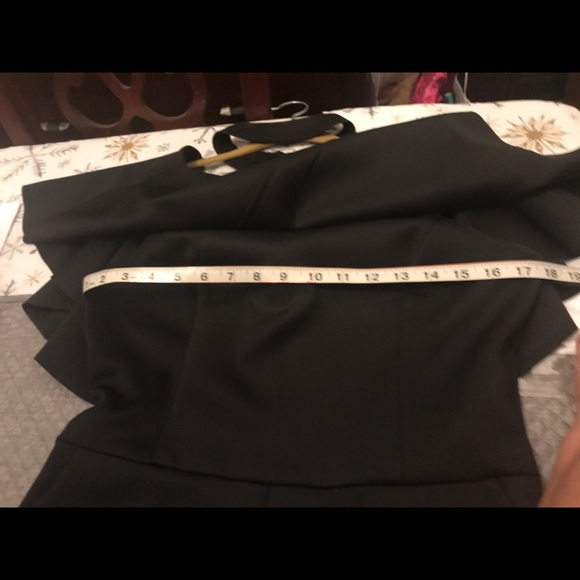 Endless Rose Off shoulder Black Romper Dress - Picture 6 of 7